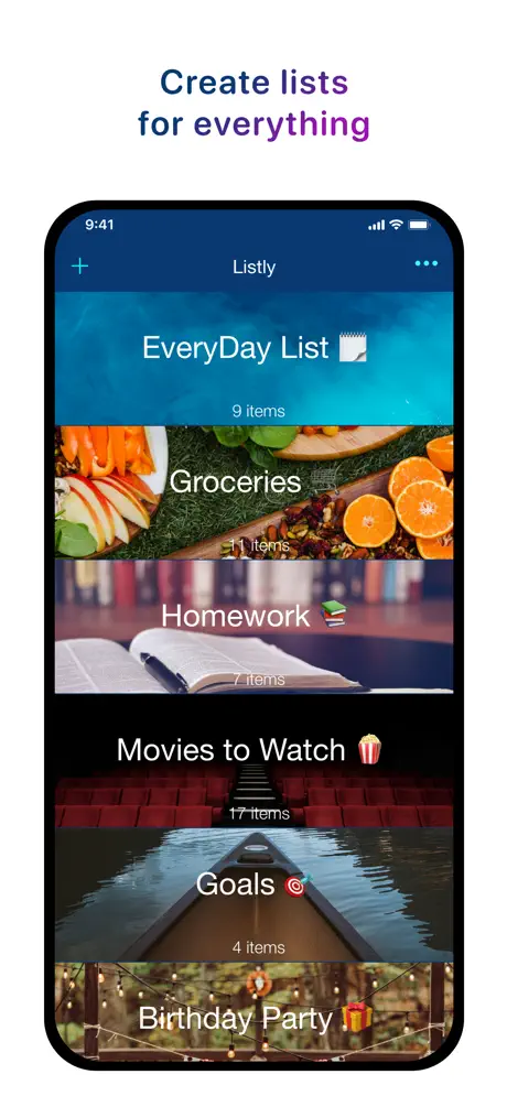 Listly collection of organized lists